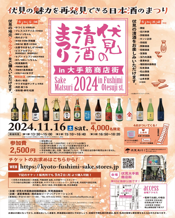 伏見の清酒まつり in 大手筋商店街